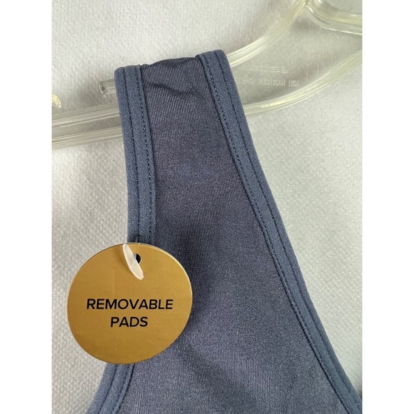 Wacoal Women's Bra Bralette Size 32‎ Seamless B Smooth Blue Removable Pads B12 - Picture 7 of 15
